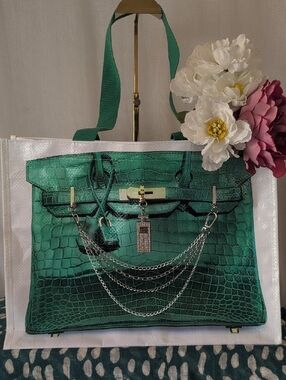 Not So Birkin embellished tote bag